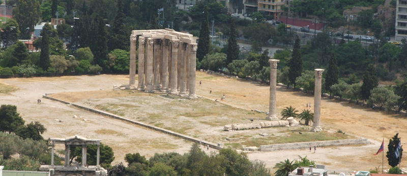 Atene colonne del Tempio di Zeus Olimpio